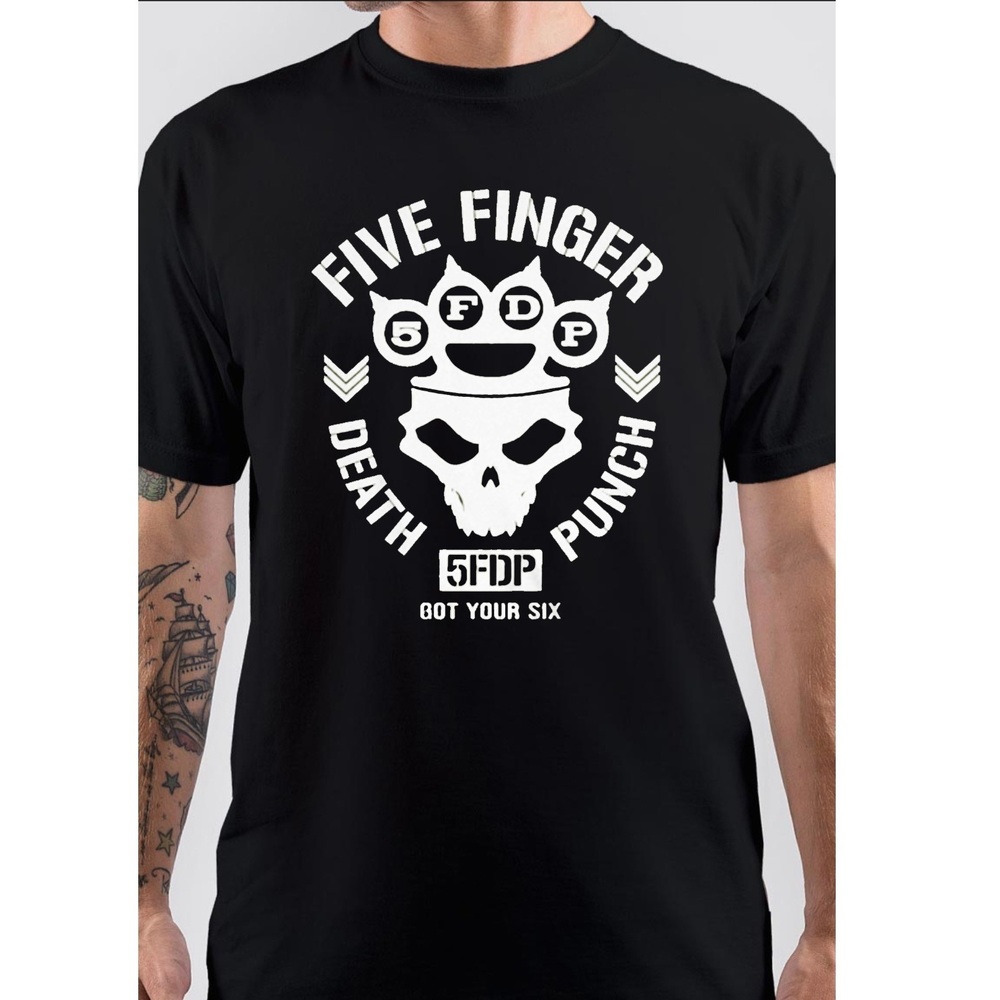 Five Finger Death Punch Skull Logo T-Shirts